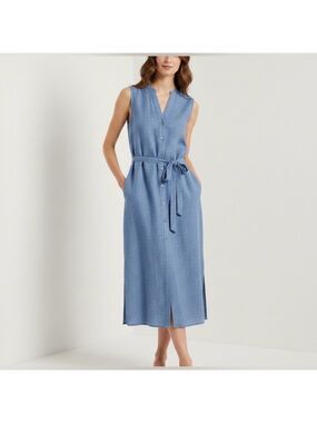 21. Banana Republic| Linen Midi Shirt Dress. $60
